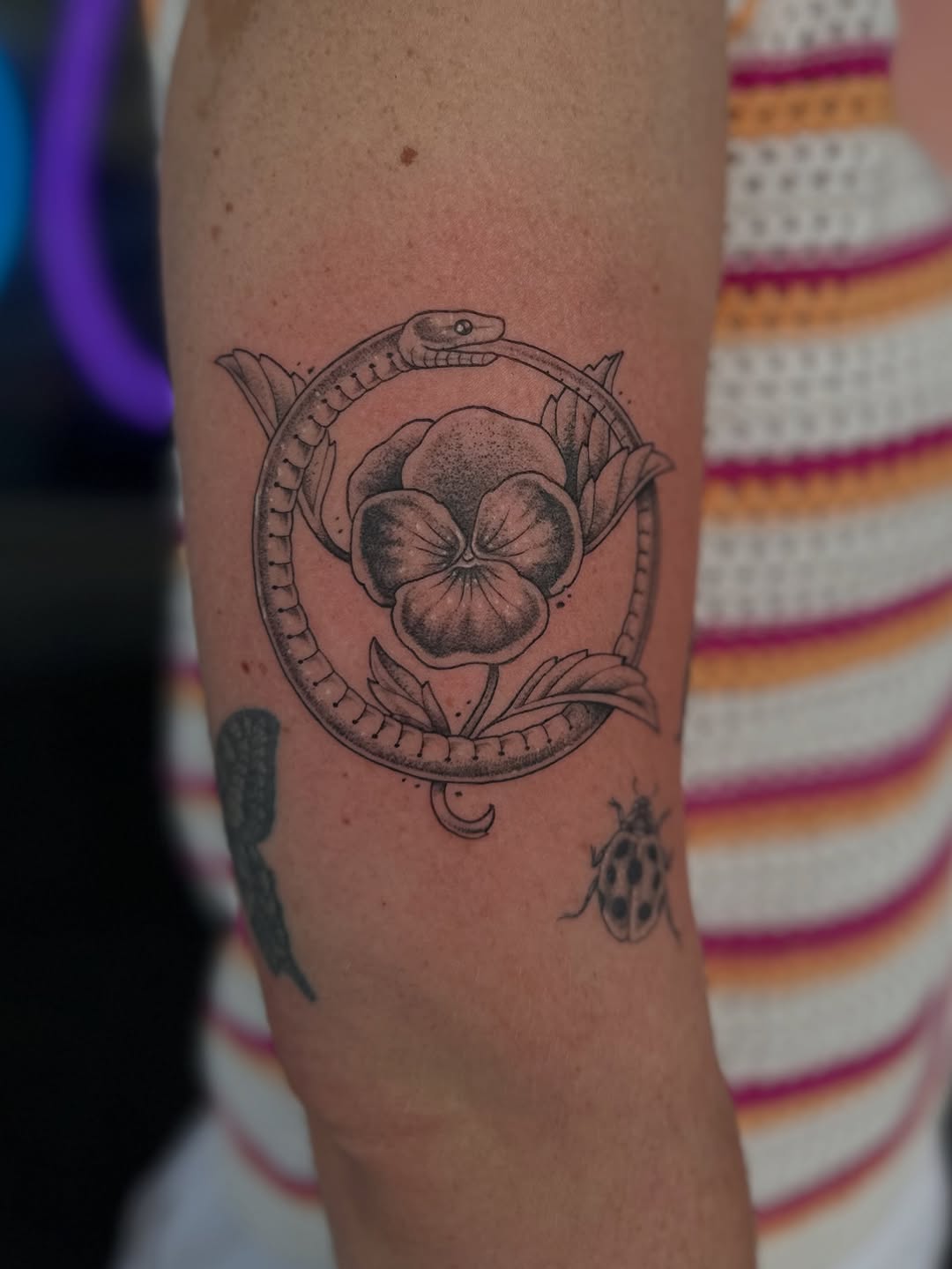 Tattoo by @rad.bananza — black_and_grey, ornamental