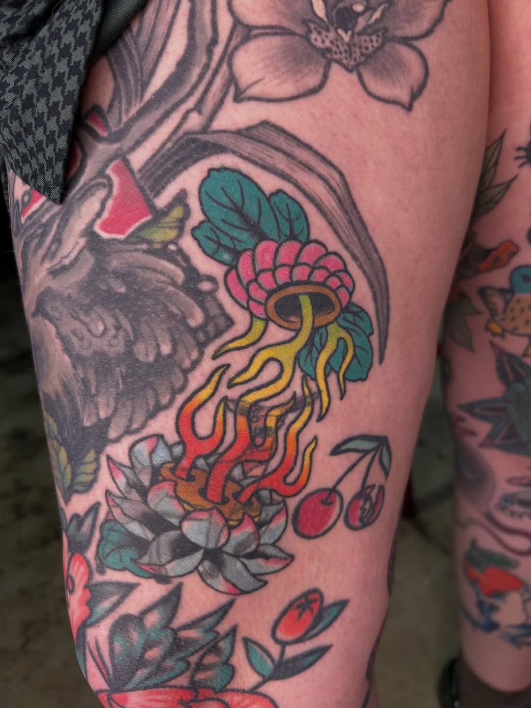 Tattoo by @yogithebeartattoo — american_traditional, neo_traditional