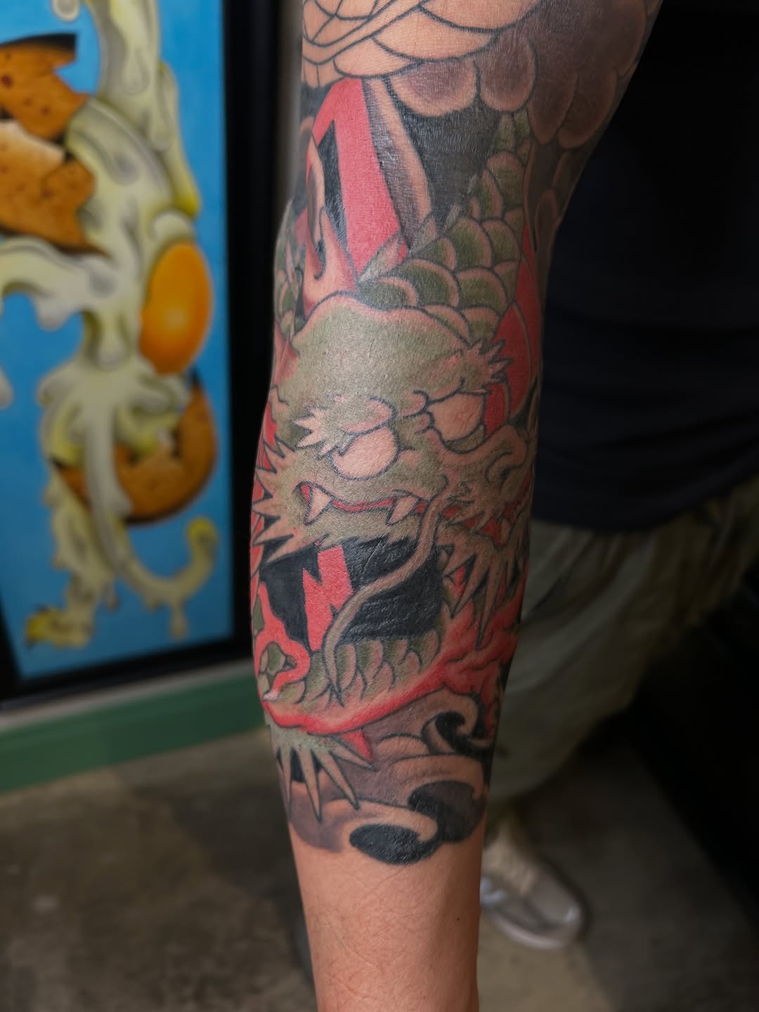 Tattoo by @yogithebeartattoo — japanese_irezumi, black_and_grey