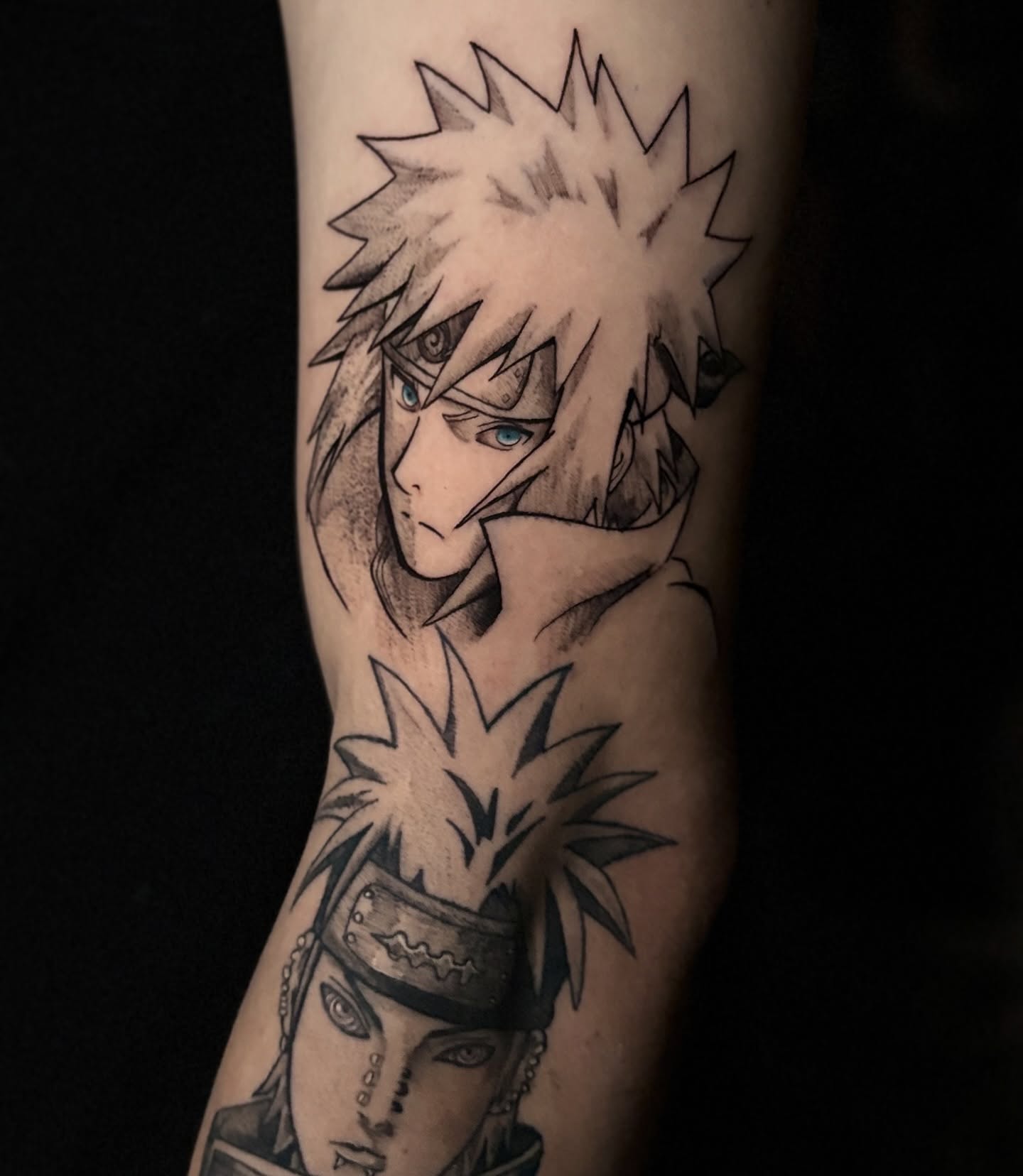 Anime character anime tattoo on the forearm by Messias Tattoo Artist