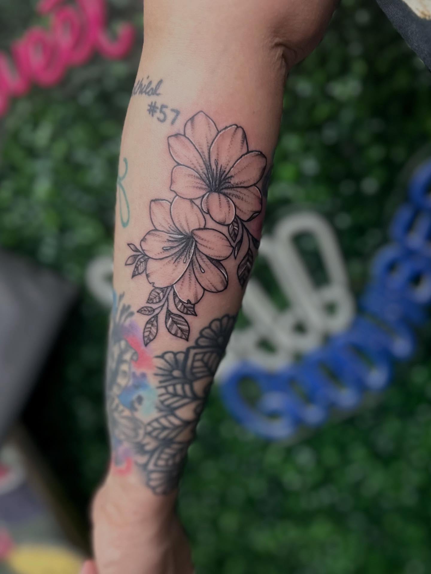 Tattoo by @livv_tattoos — black_and_grey