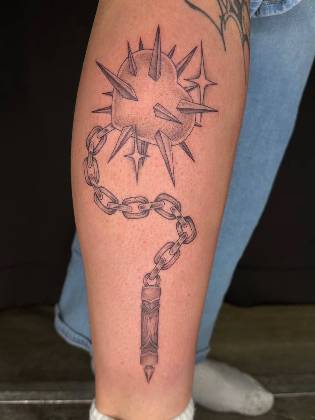 Tattoo by @allhailtattoos_ — black_and_grey, realism