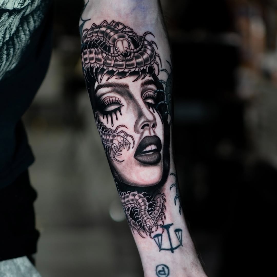 Tattoo by @inkdrunkjorden โ black_and_grey, realism