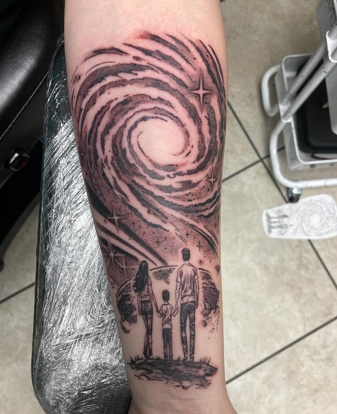 Tattoo by @tha_hot_dawg — black_and_grey, realism
