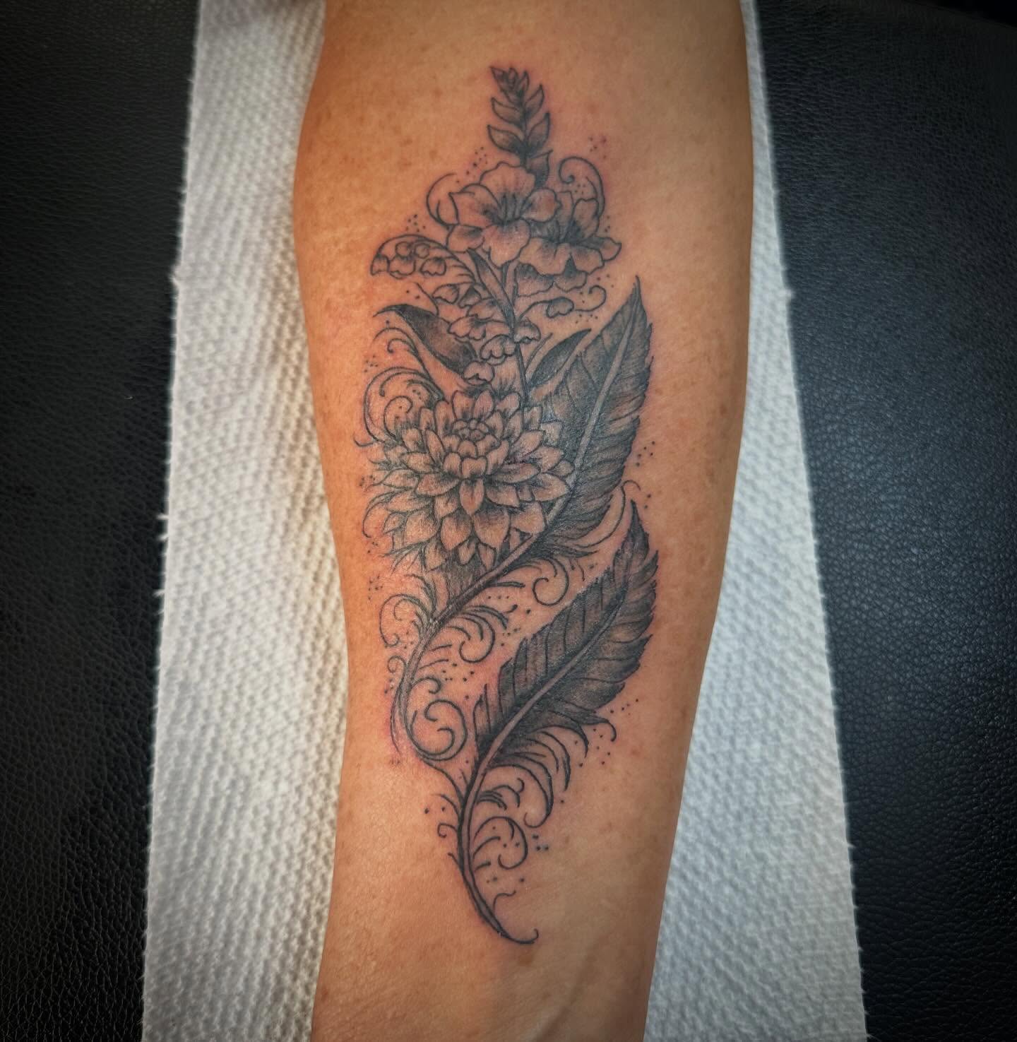 Tattoo by @gaboyzink — black_and_grey, ornamental