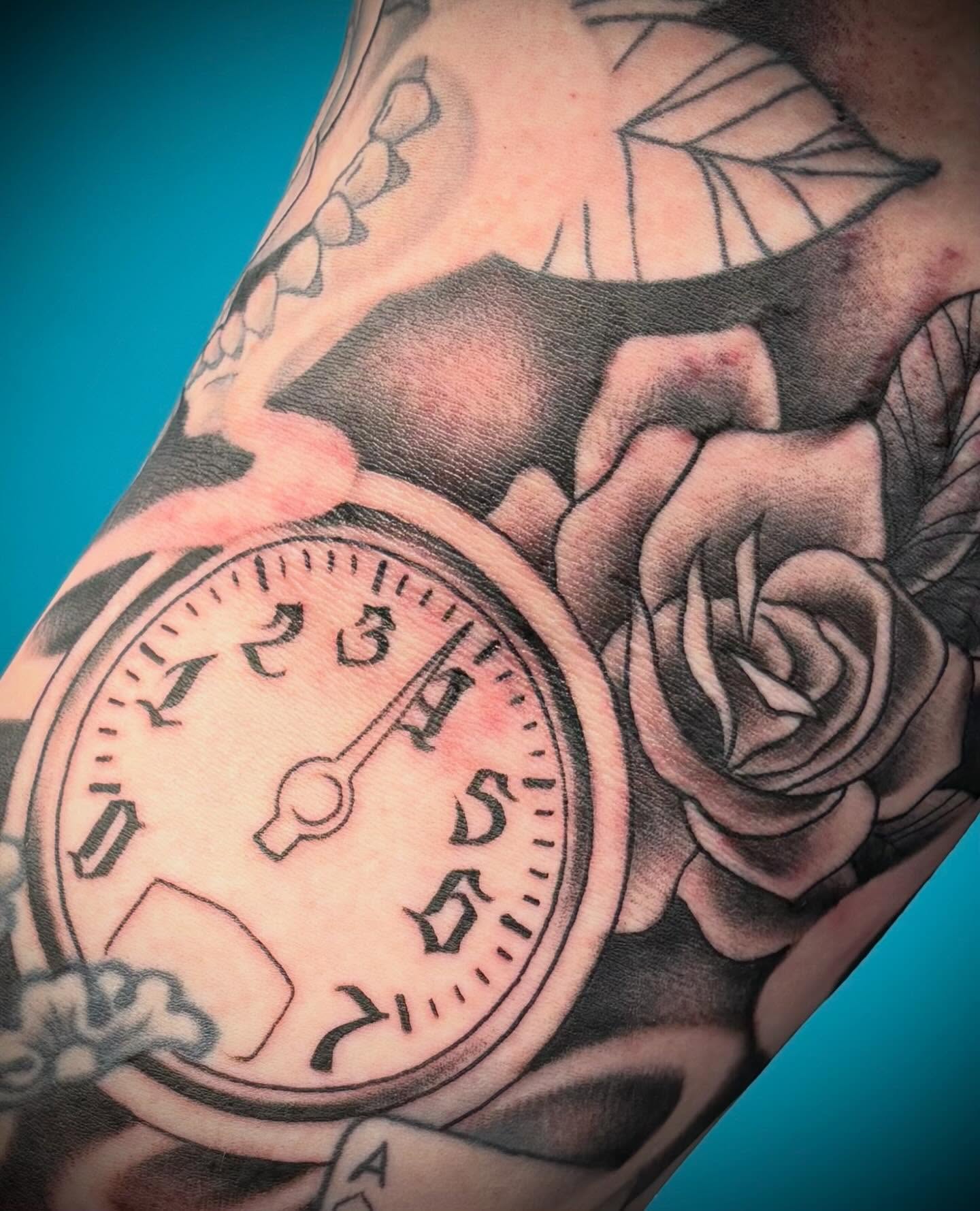 Tattoo by @hardcorn77 — american_traditional, black_and_grey