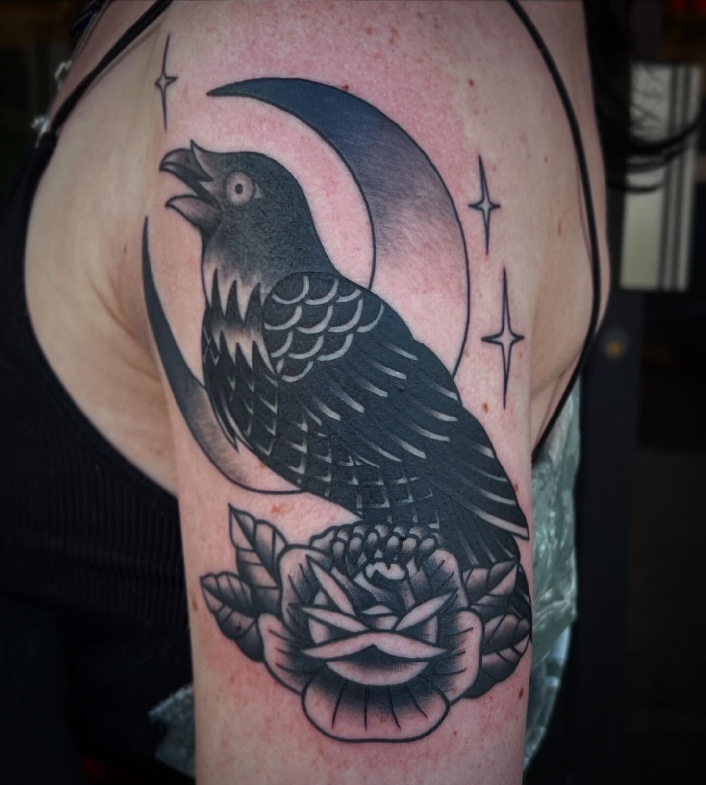 Tattoo by @necromandymods — american_traditional, black_and_grey