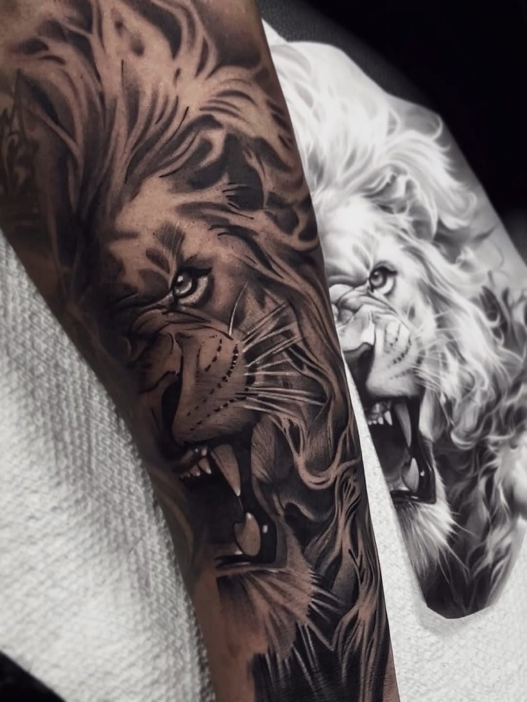 Tattoo by @davidalcocertattoo — realism, black_and_grey