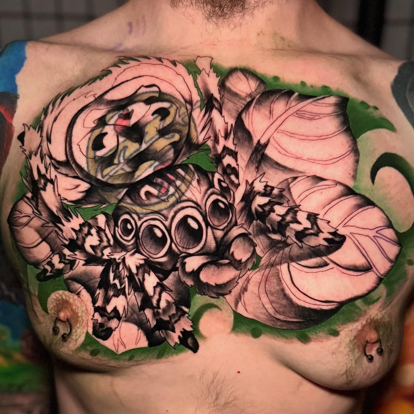 Tattoo by @bigtattykayne — american_traditional, dotwork