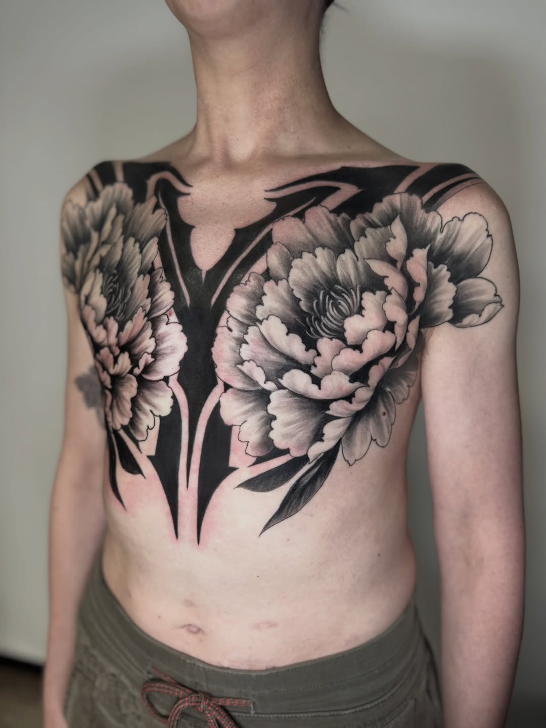 Tattoo by @abraxastattoo — black_and_grey, japanese_irezumi