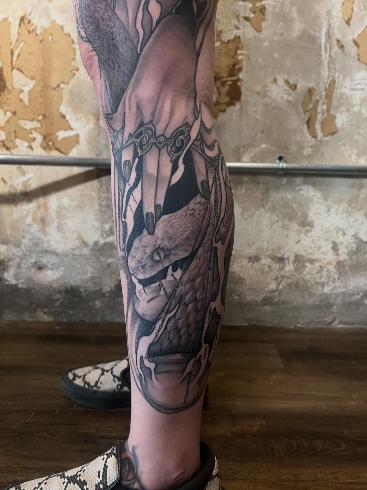 Snake realism tattoo on the forearm by M.zopfi - Tattoo Artist