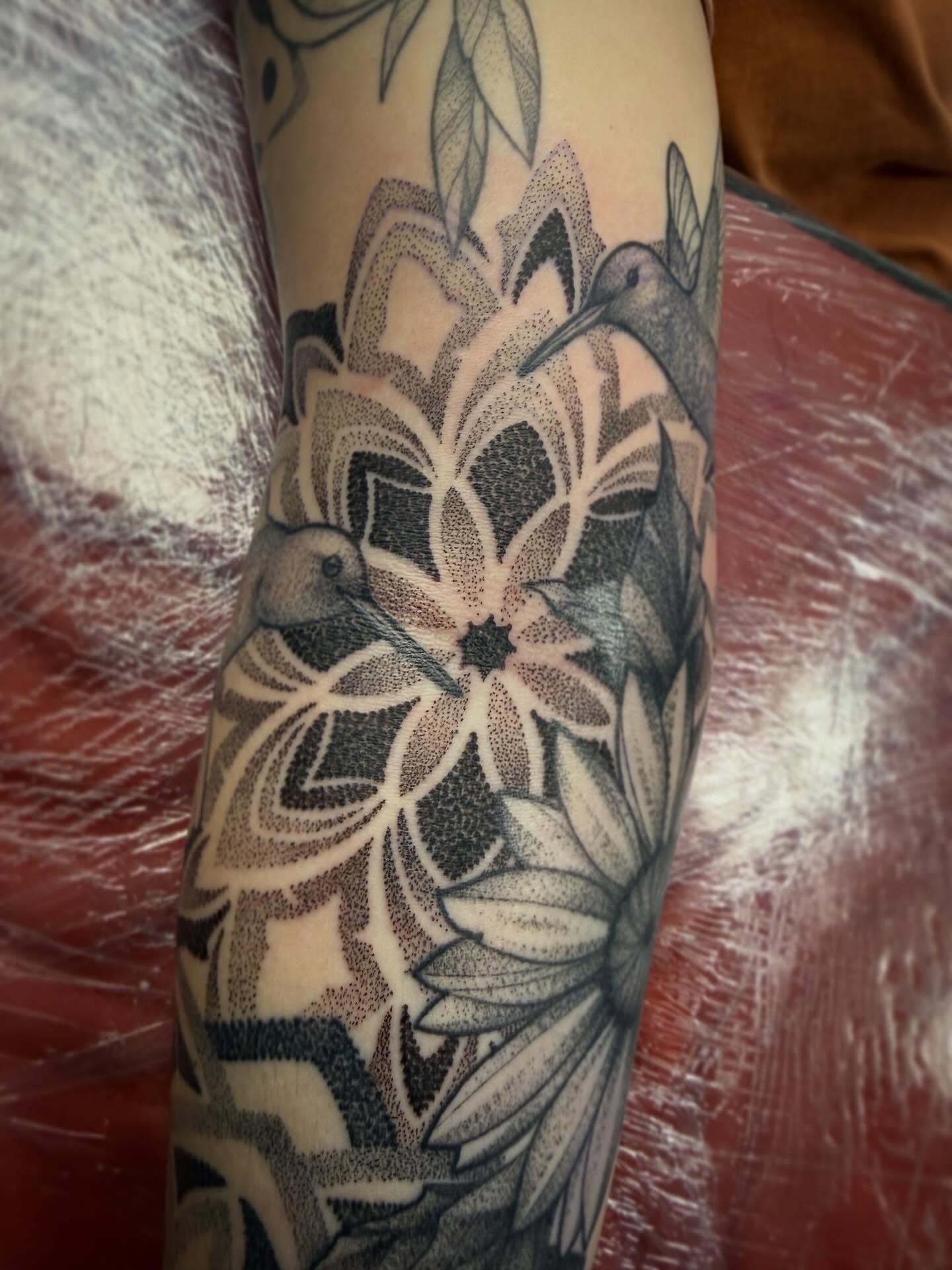 Tattoo by @artbytp — dotwork, black_and_grey