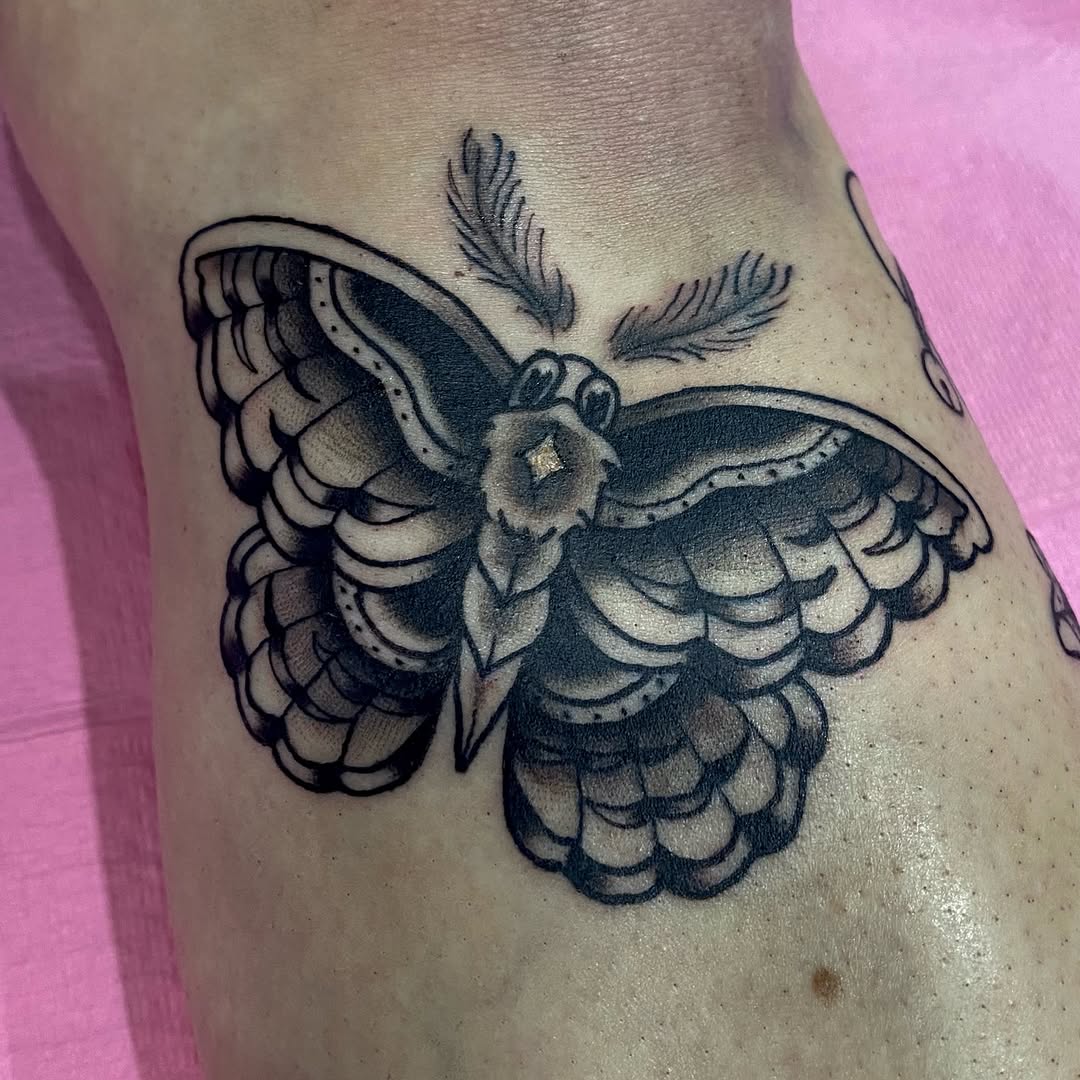 Tattoo by @katie_tatts — american_traditional, black_and_grey