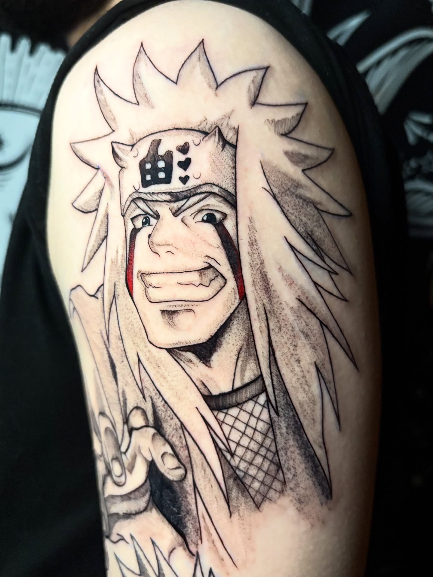 Naruto anime tattoo on the forearm by Messias Tattoo Artist