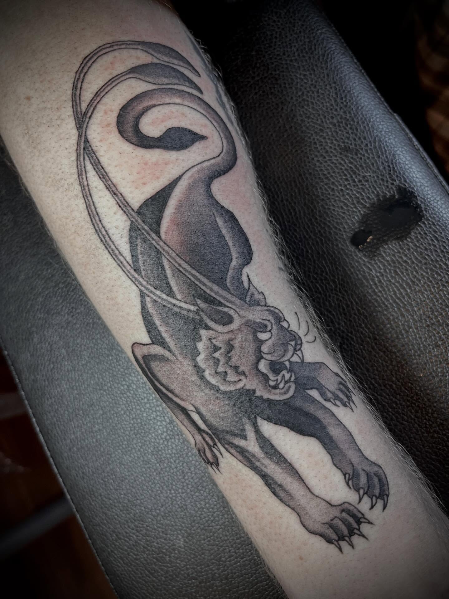 Tattoo by @audreywallacetattoo — black_and_grey
