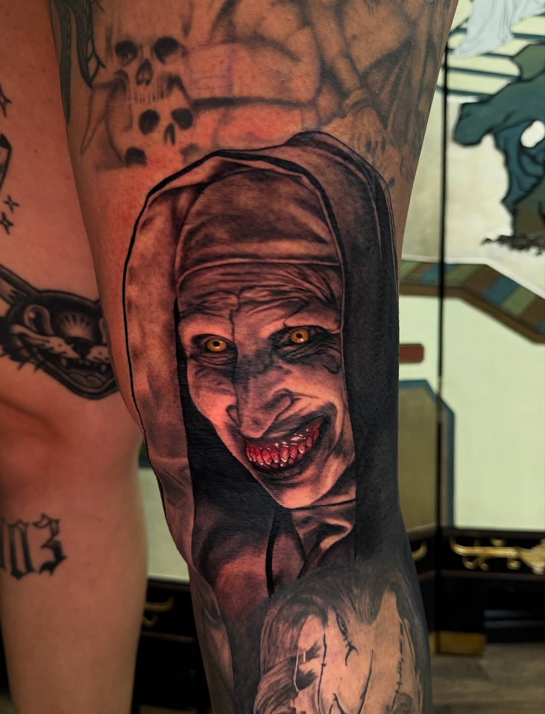 Tattoo by @jaws_the_artist — realism, dark_realism