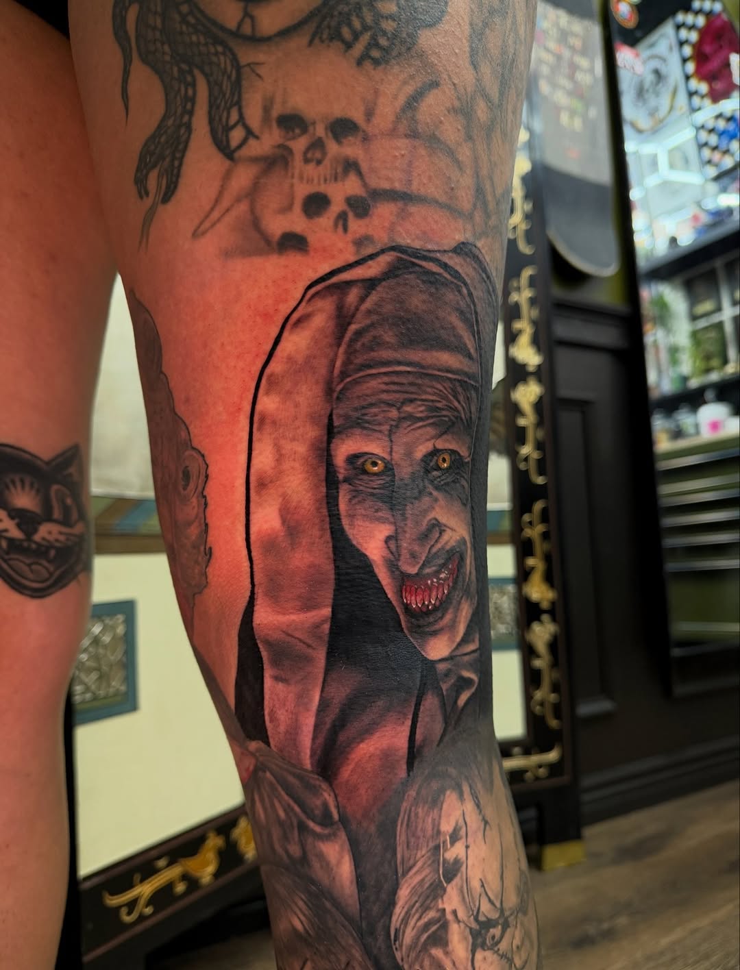 Tattoo by @jaws_the_artist — realism, dark_realism