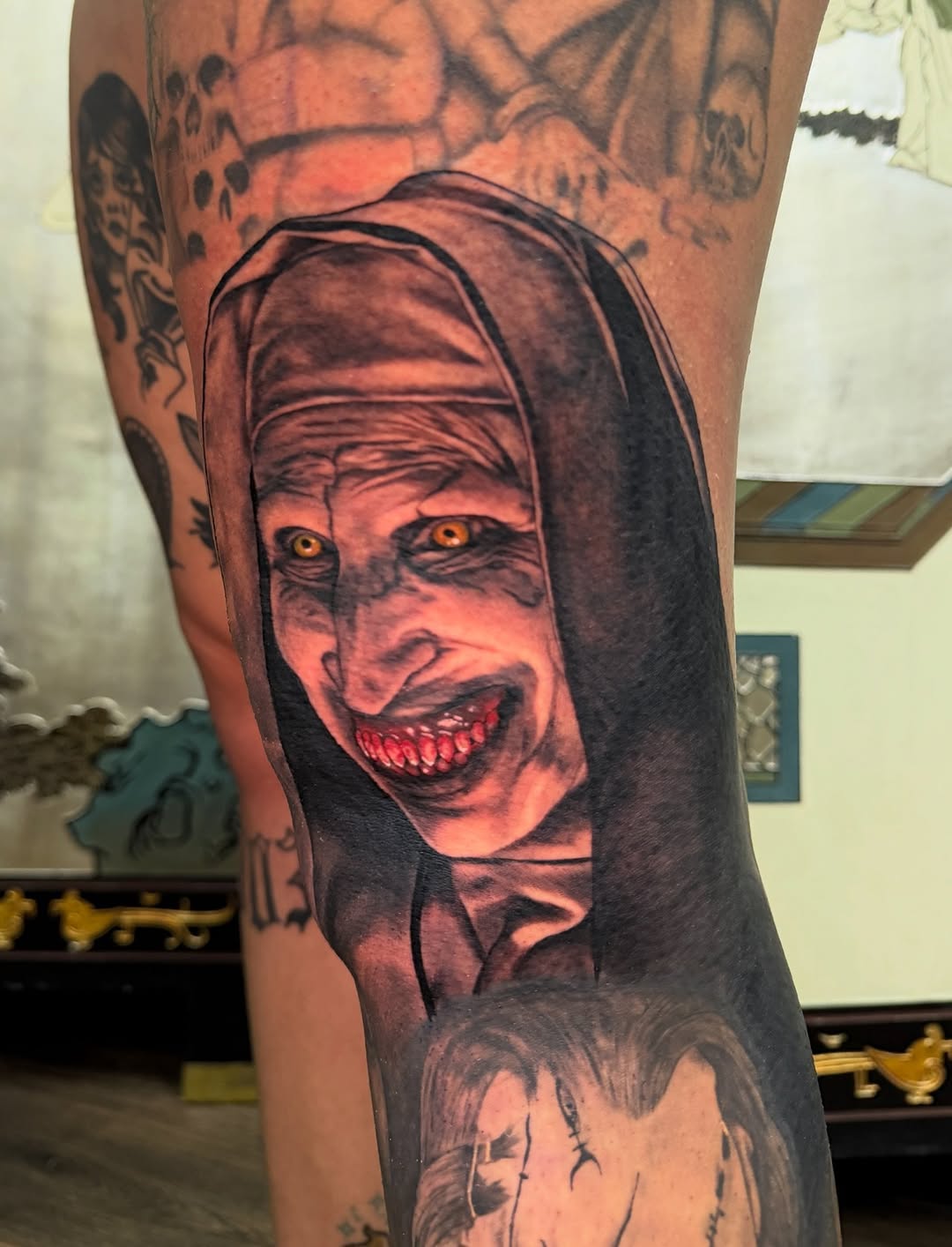 Tattoo by @jaws_the_artist — realism, dark_realism