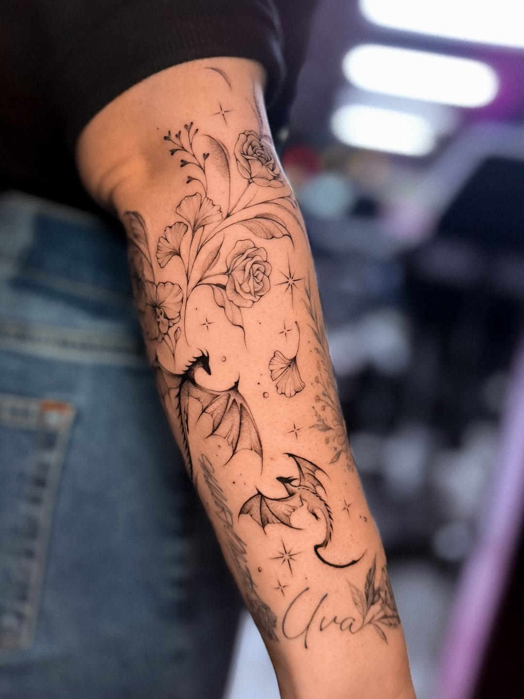 Tattoo by @night_inkaholik β fine_line, illustrative