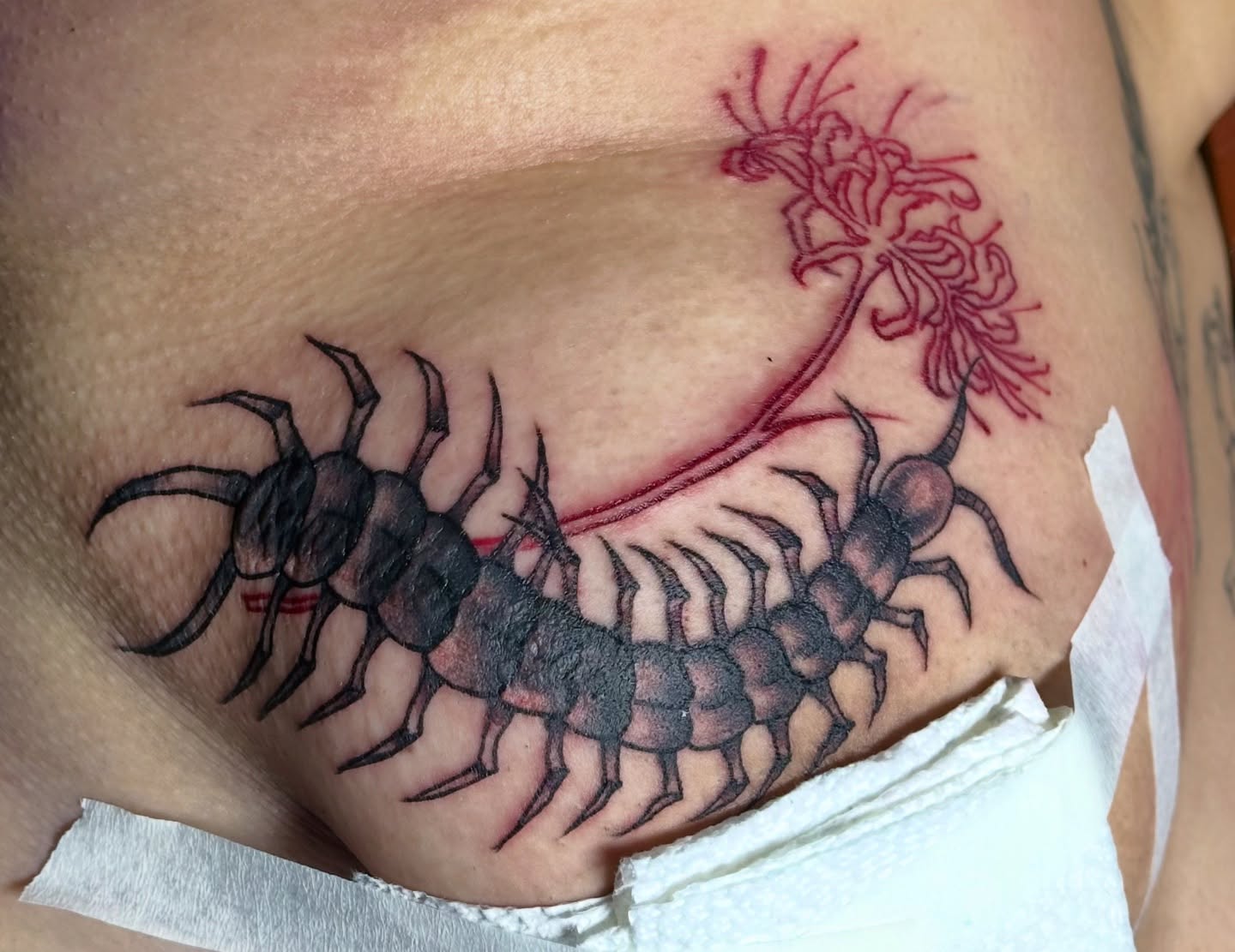 Tattoo by @gabby_la_piercer — black_and_grey