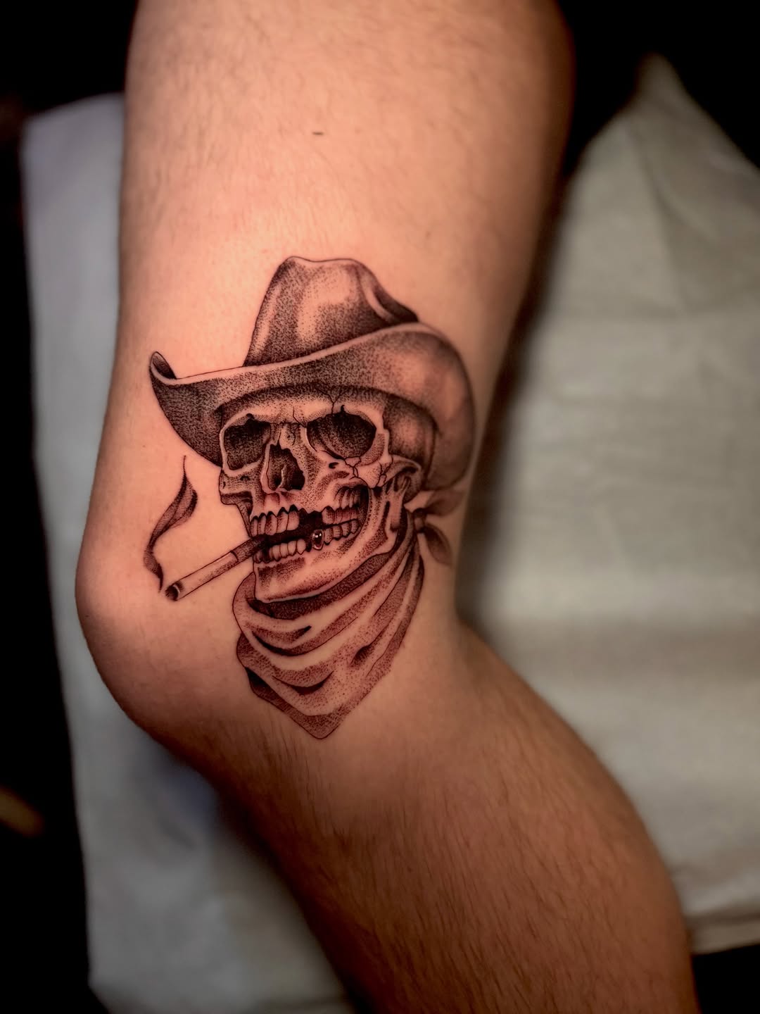 Tattoo by @gailtattoos — black_and_grey, dotwork