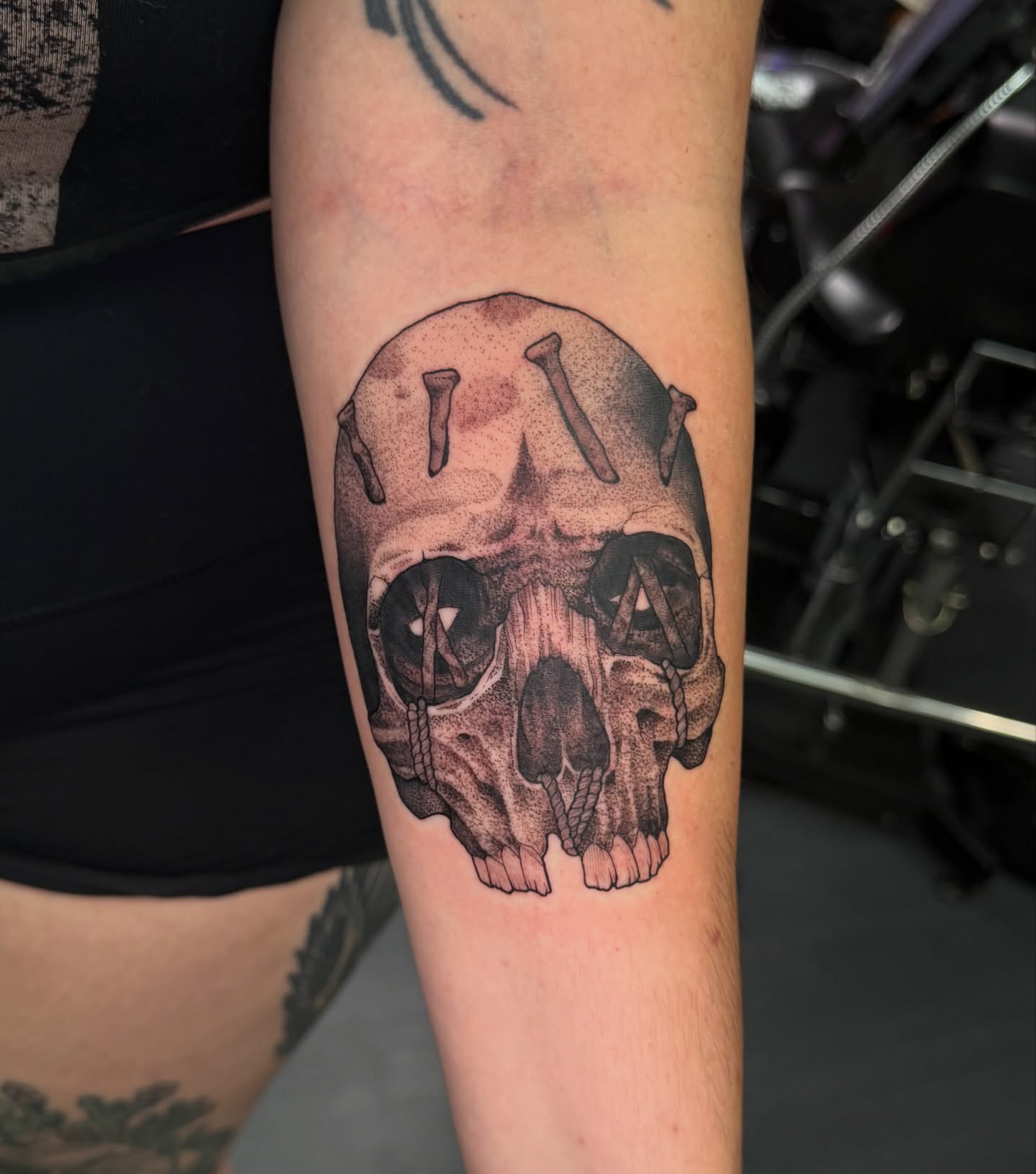Tattoo by @erinmorbidtattoo — black_and_grey, realism