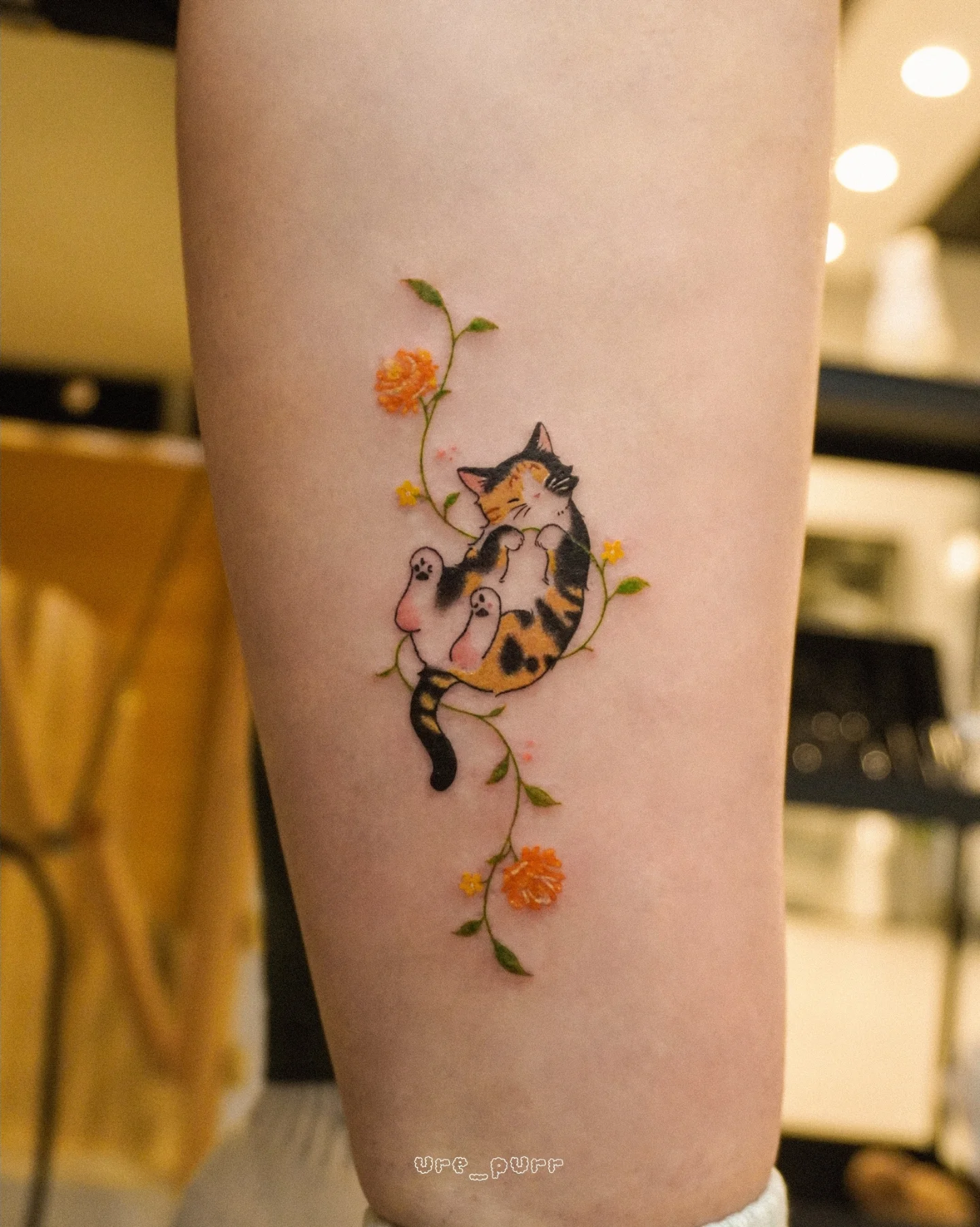 Tattoo by @yure_purr β watercolor