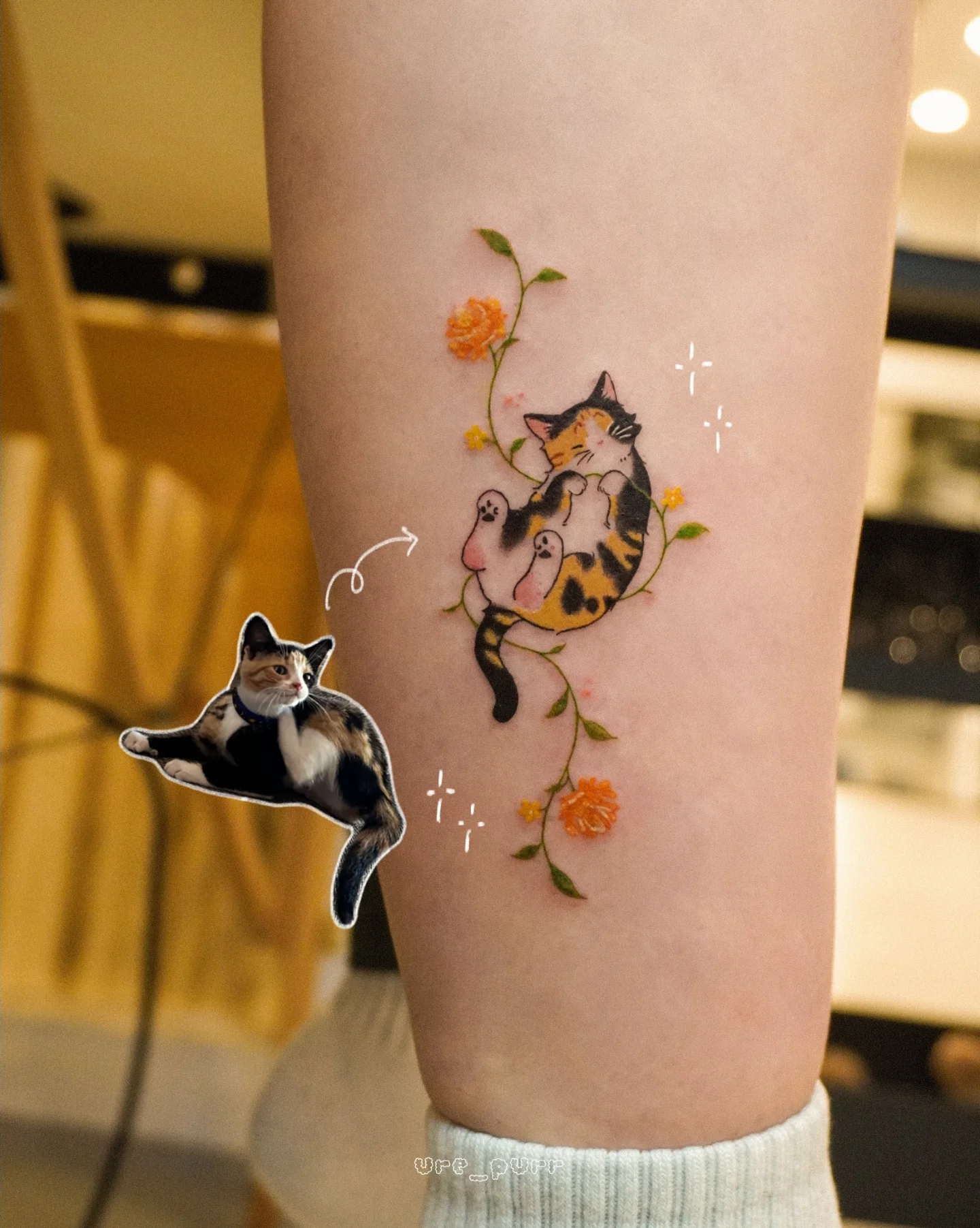 Tattoo by @yure_purr β watercolor, illustrative