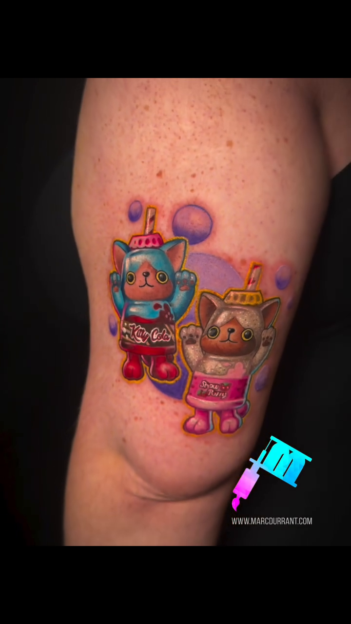 Tattoo by @marcdurrant — new_school, anime