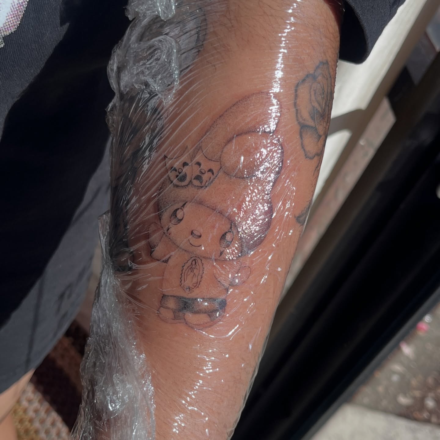 Tattoo by @ashleyworldpeace — black_and_grey