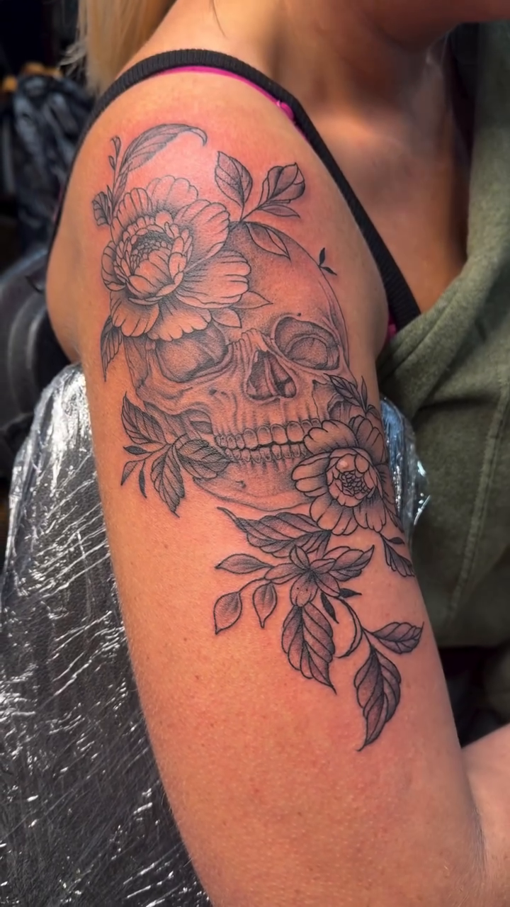 Tattoo by @tattoosbymyles — black_and_grey, realism