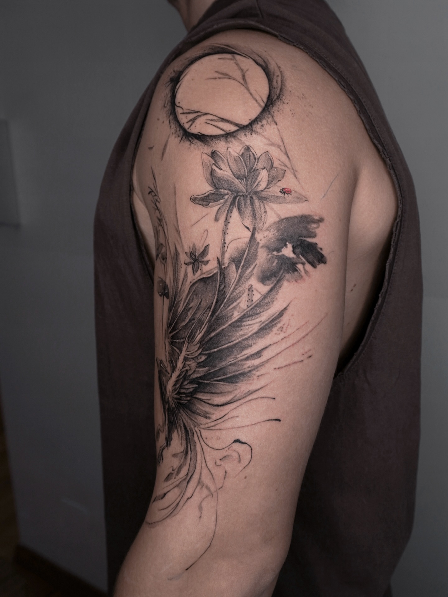 Tattoo by @maru.tattooist — black_and_grey, realism