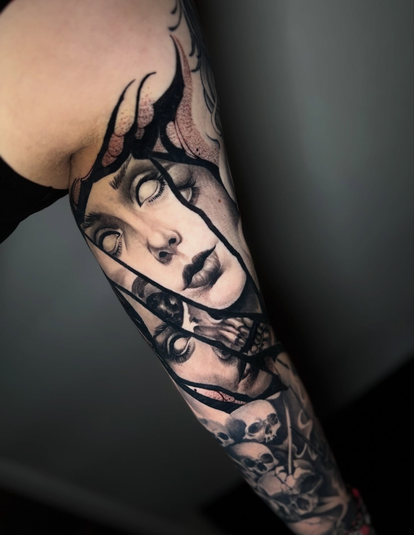 Tattoo by @tonyluceroart — realism, dark_realism