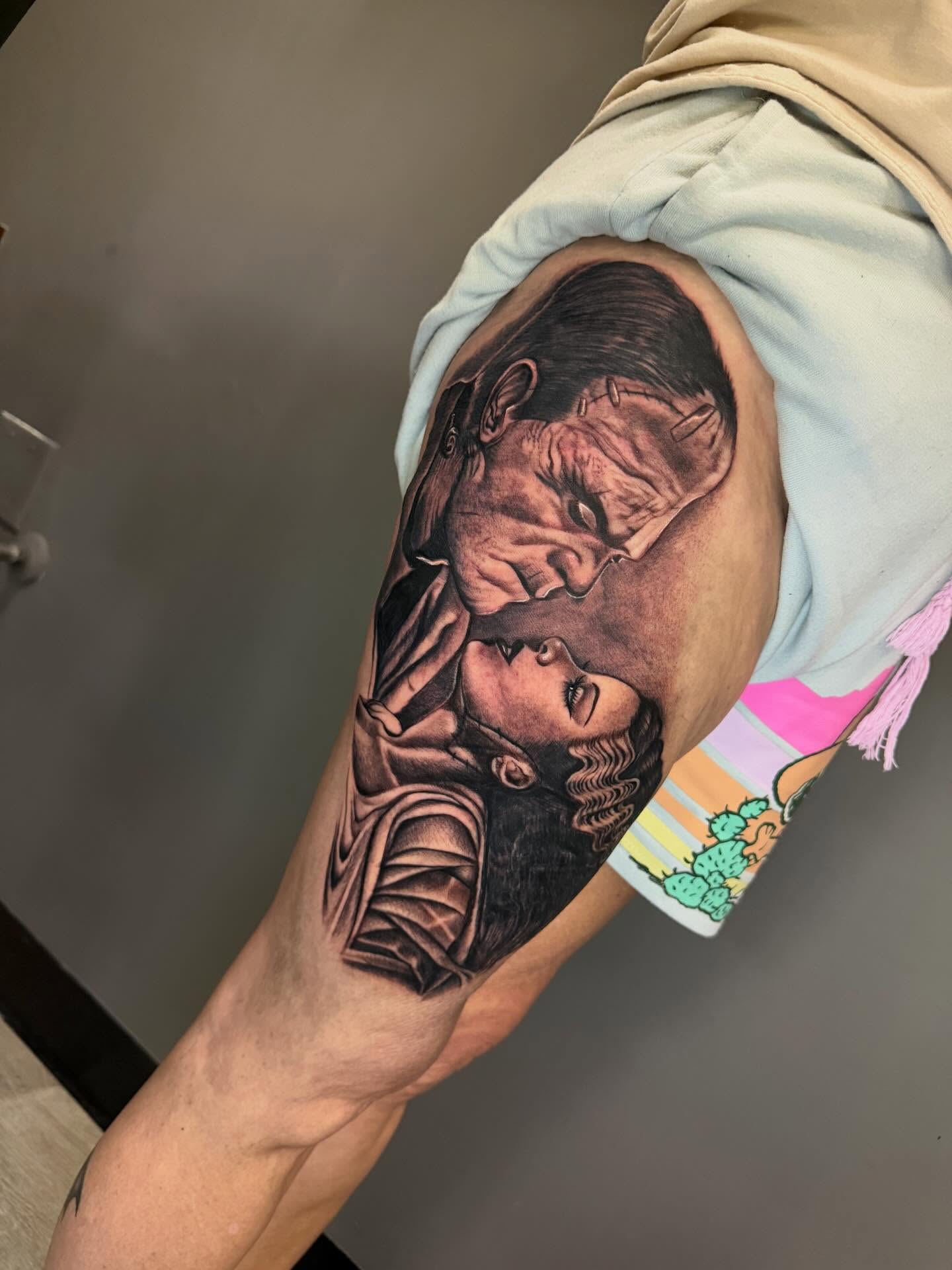 Tattoo by @skullsionink β realism, black_and_grey