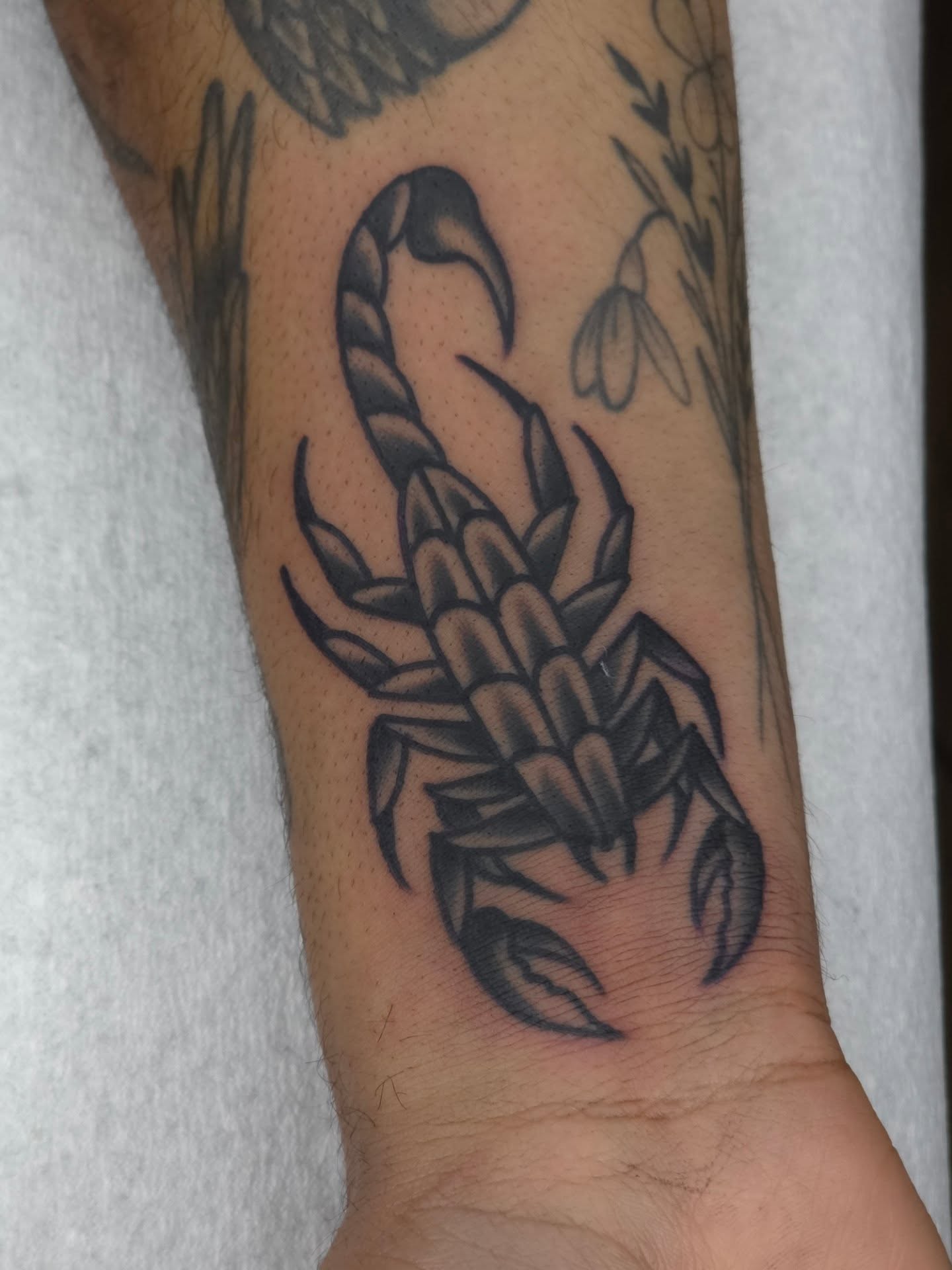 Tattoo by @claytontattooer — black_and_grey