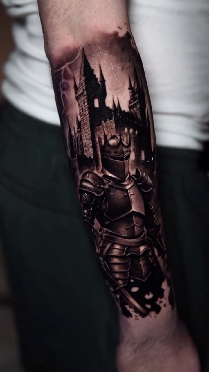 Tattoo by @ellieelizabethtattoos โ dark_realism, black_and_grey
