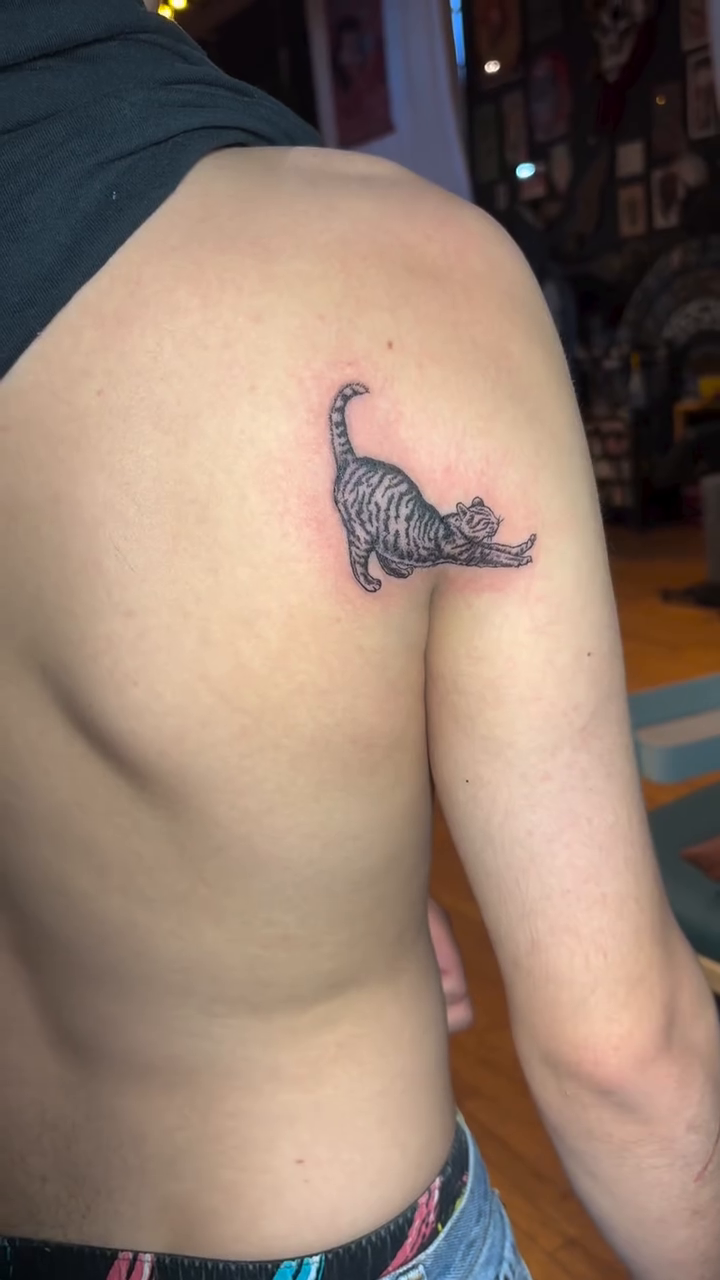 Tattoo by @madtatclub — fine_line, black_and_grey