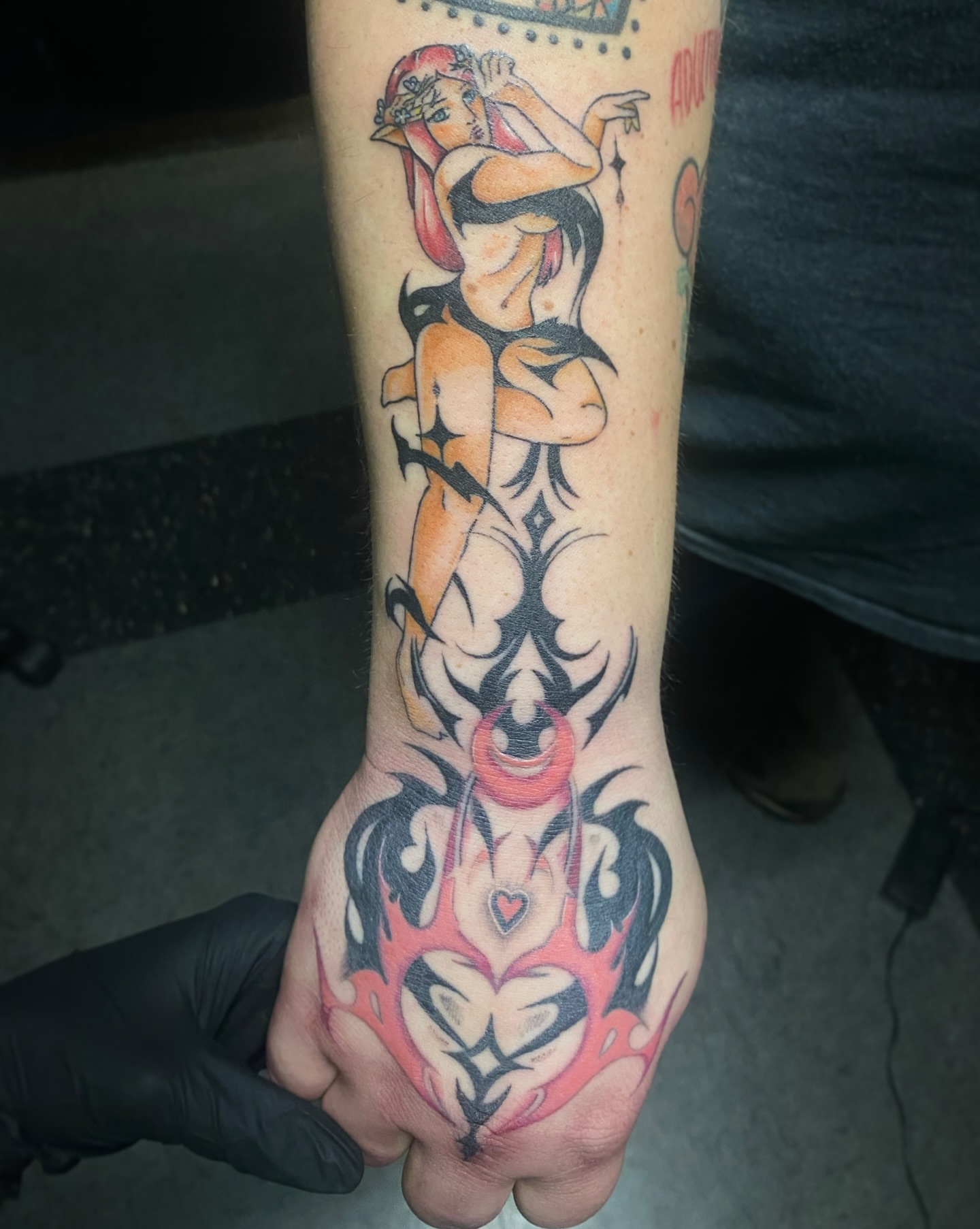 Tattoo by @gentledeviltattoo β american_traditional, tribal