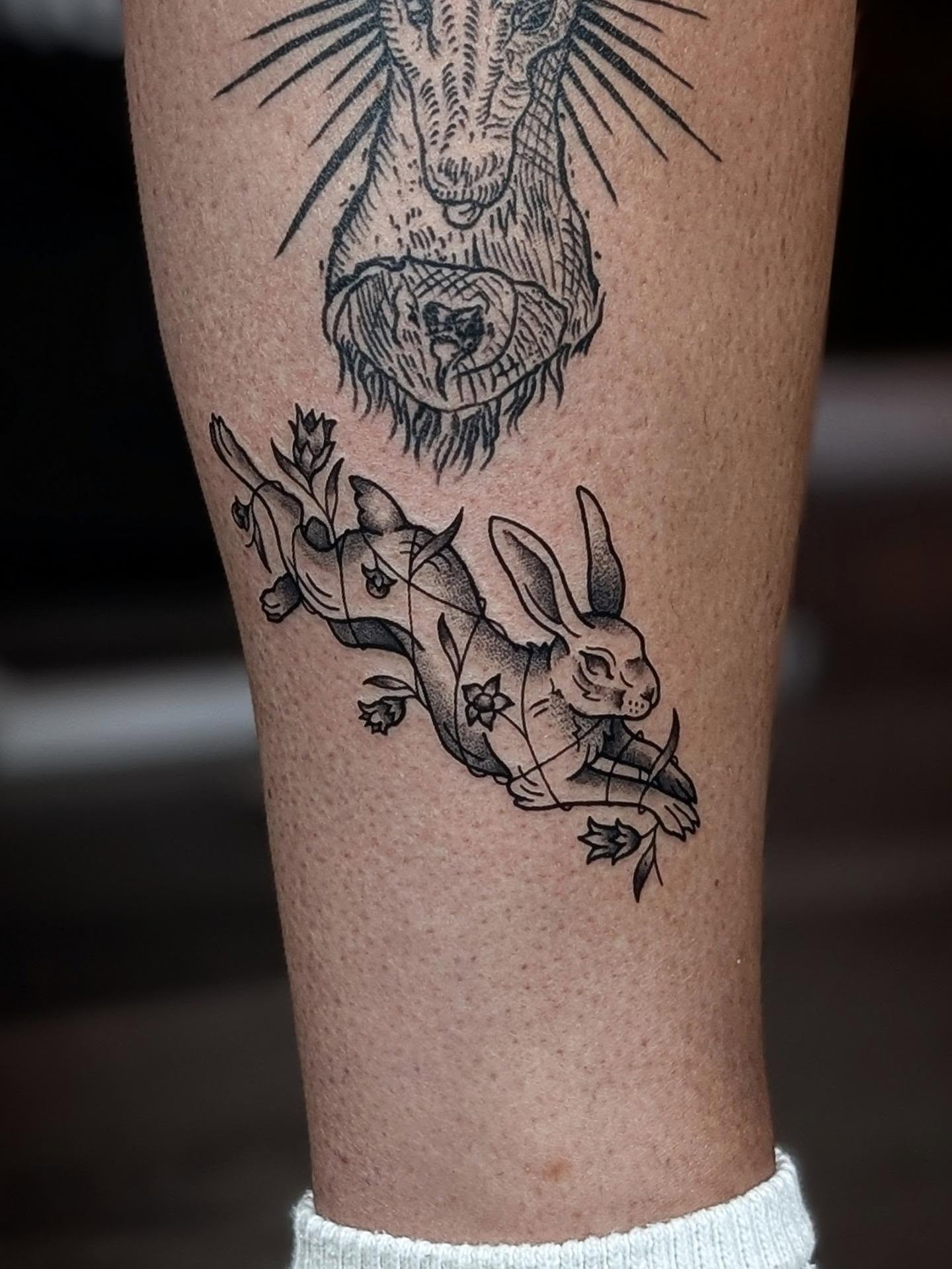 Tattoo by @elise_inks — black_and_grey