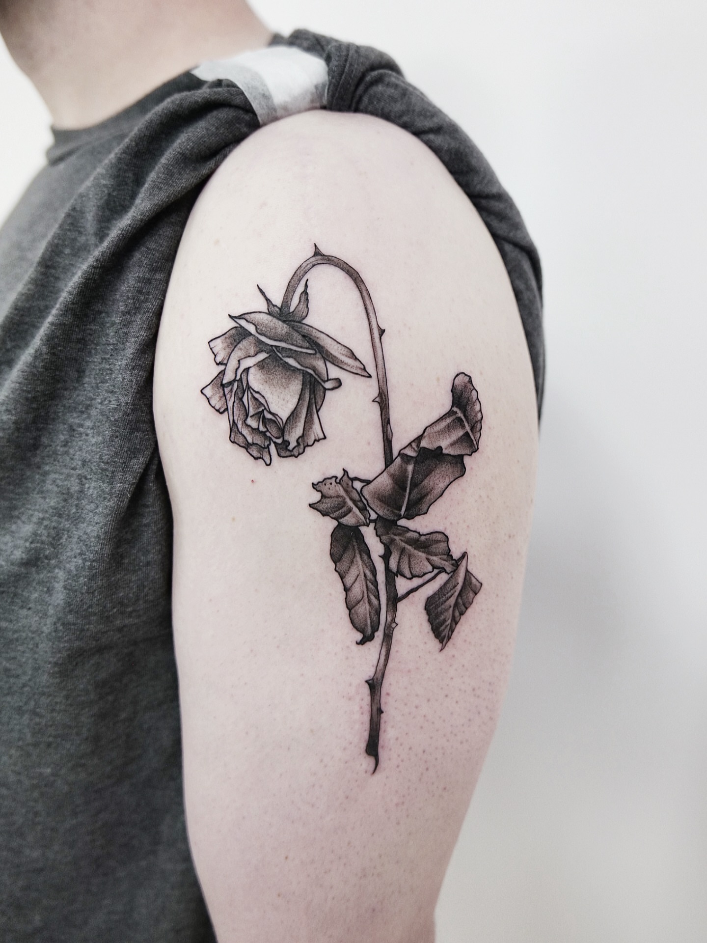 Tattoo by @godlikeadog โ black_and_grey, realism