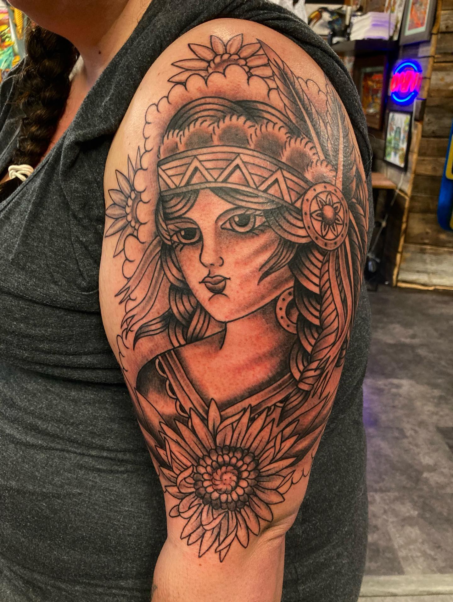 Tattoo by @jessewortheytattoo — black_and_grey, realism
