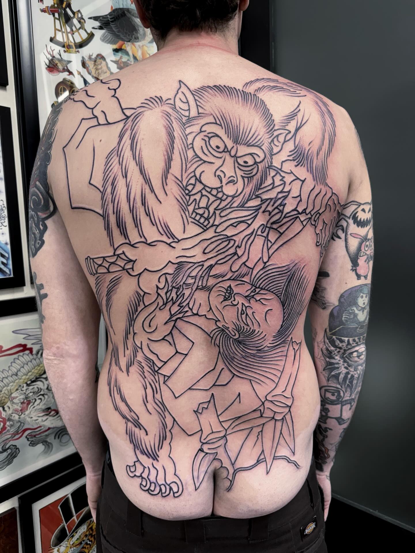Tattoo by @chrisspriggs — black_and_grey
