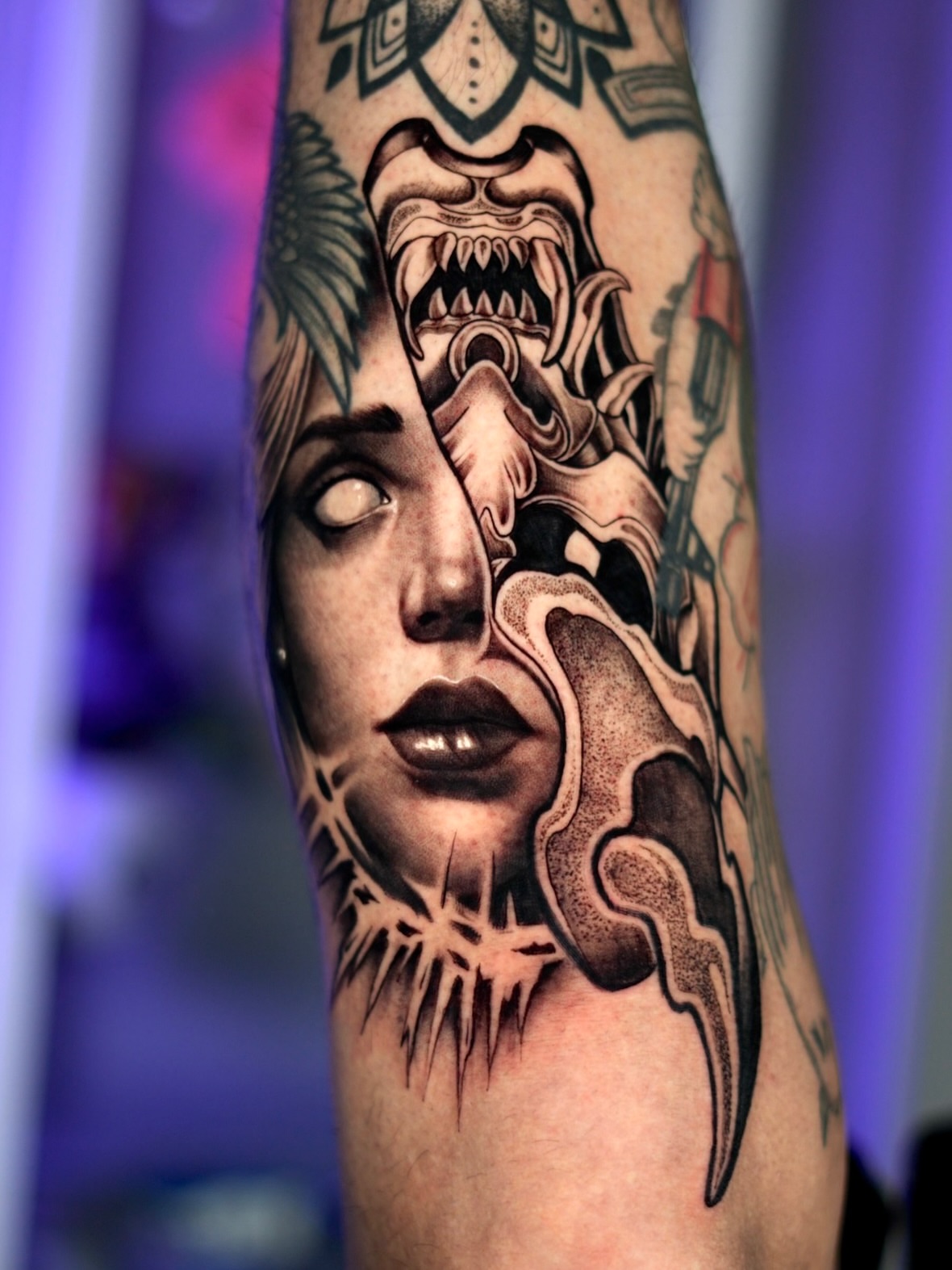 Tattoo by @adrixtatt — american_traditional, dotwork