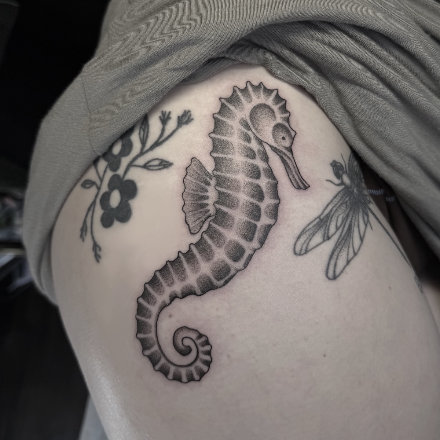 Tattoo by @daniallentattoo — black_and_grey