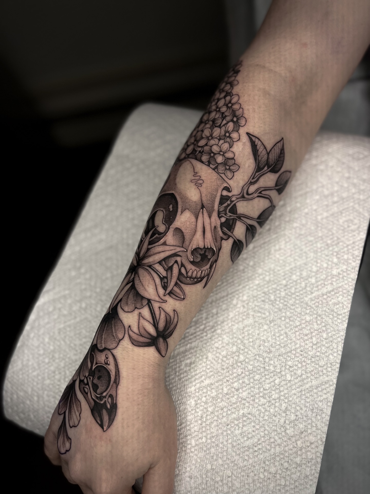 Tattoo by @kayseeshuster — black_and_grey, realism