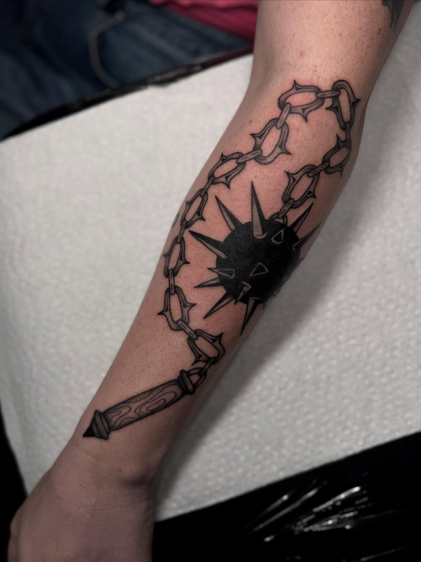 Tattoo by @koko_tattoos — black_and_grey