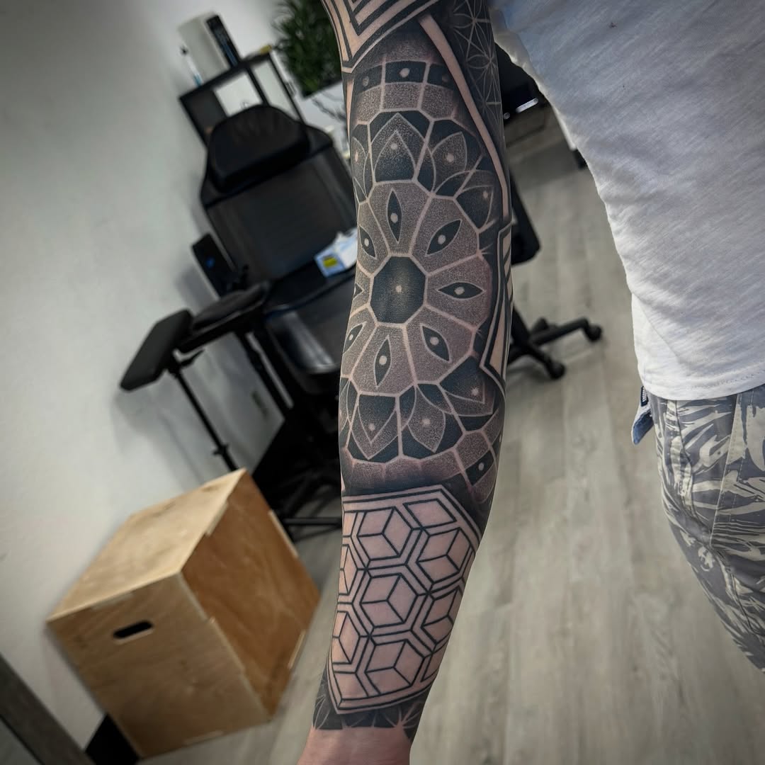 Tattoo work at Three Rivers Tattoo Convention 2026