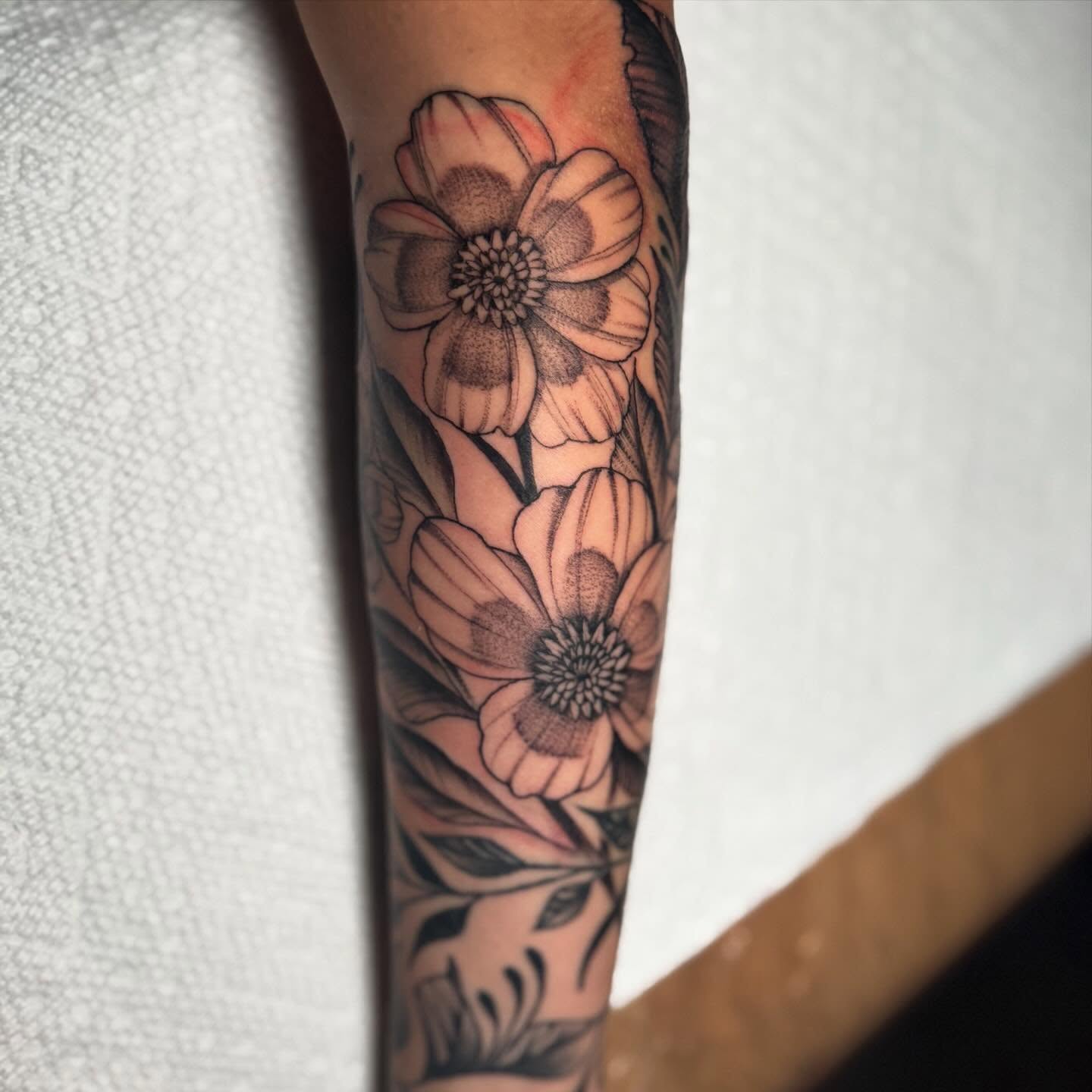 Tattoo by @dylanwalkertattoo — black_and_grey