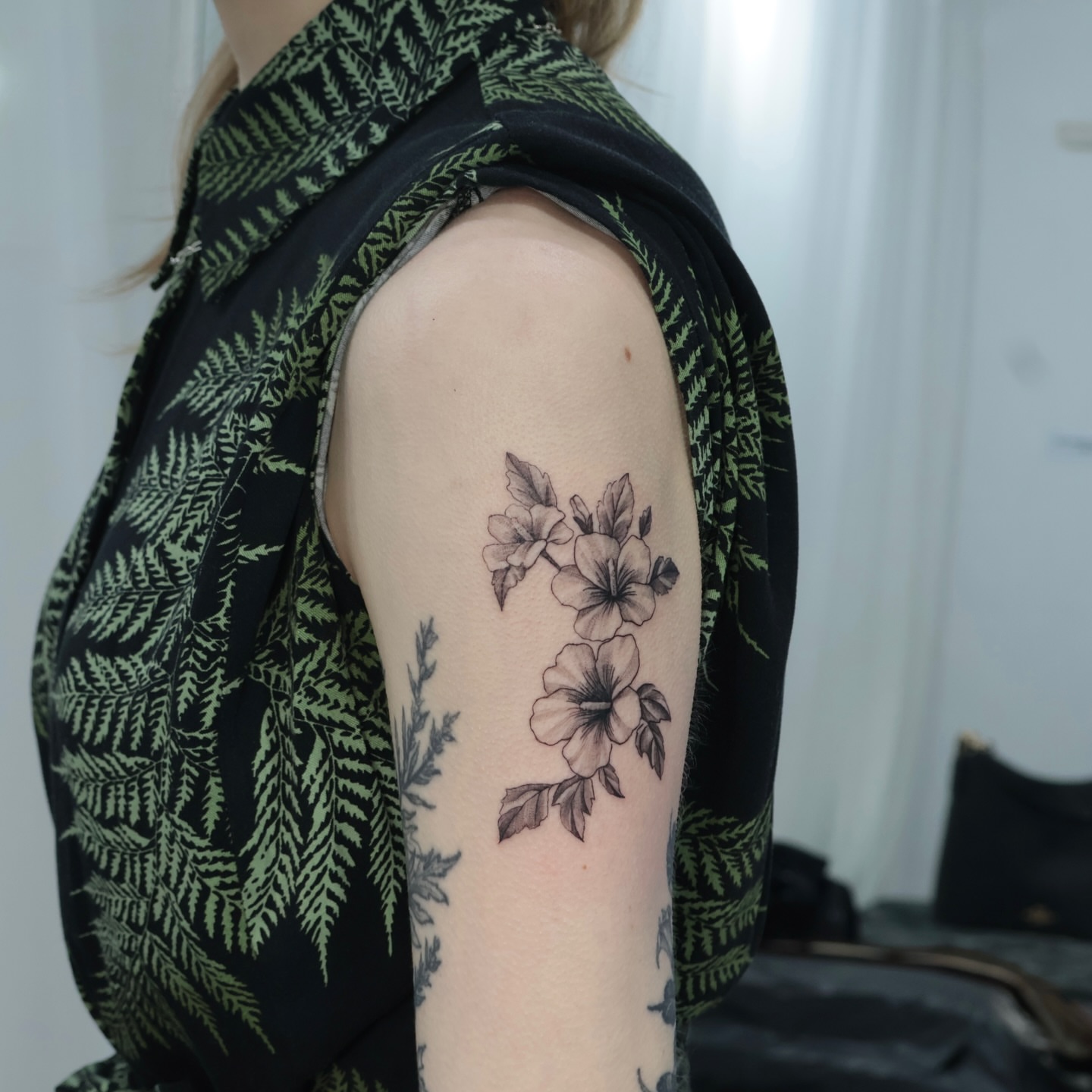 Tattoo by @yeonjae_tattoo — black_and_grey