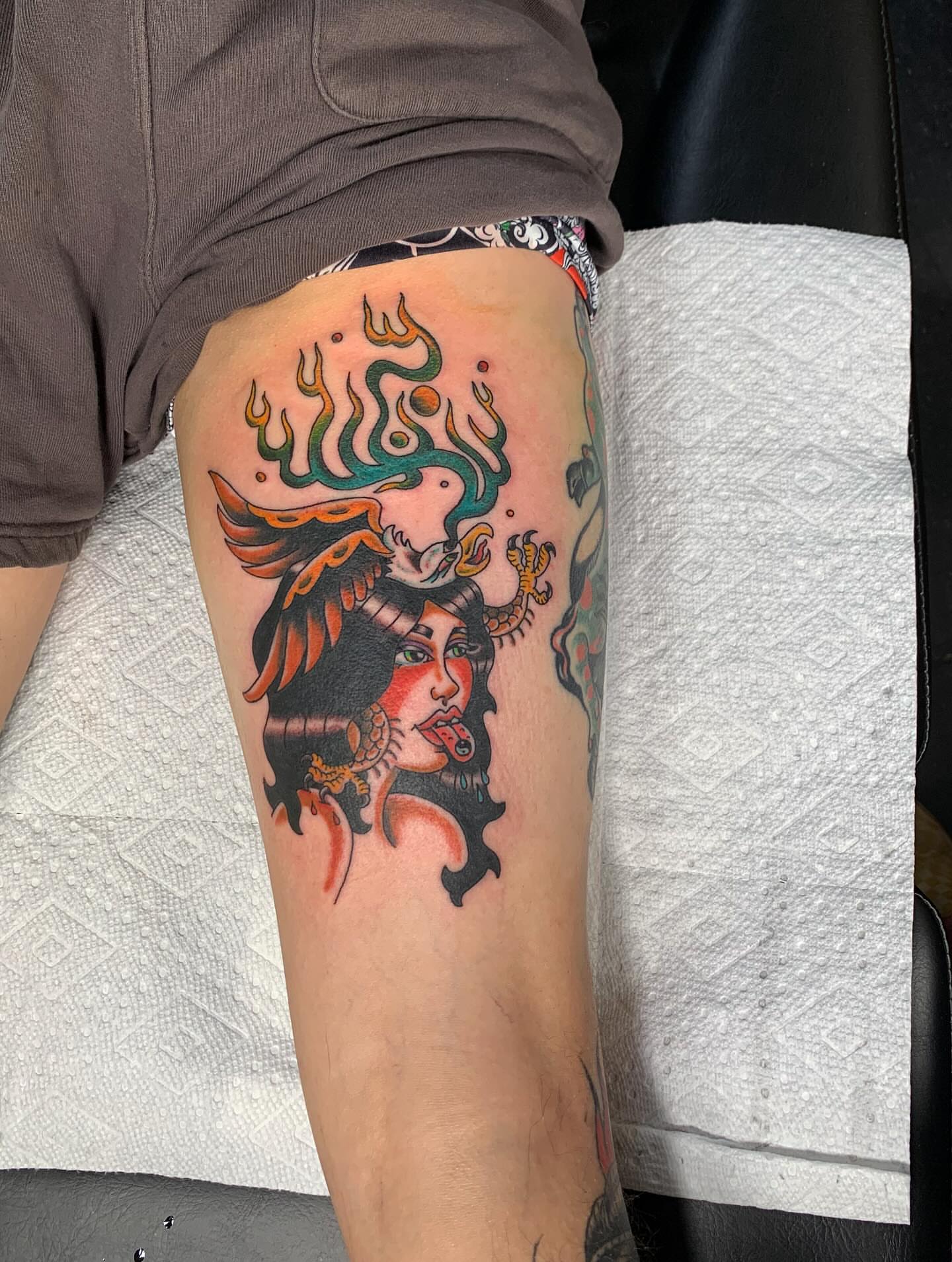Tattoo by @flowerpunktattoo — american_traditional